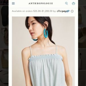 NWOT light blue cami blouse